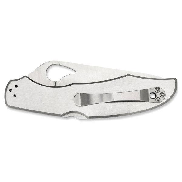 

Нож складной Spyderco Byrd Cara Cara 2 Steel Handle, напівсерейтор (BY03PS2