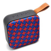 Портативна Bluetooth колонка T5, червоно-сині хрестики, фото 1