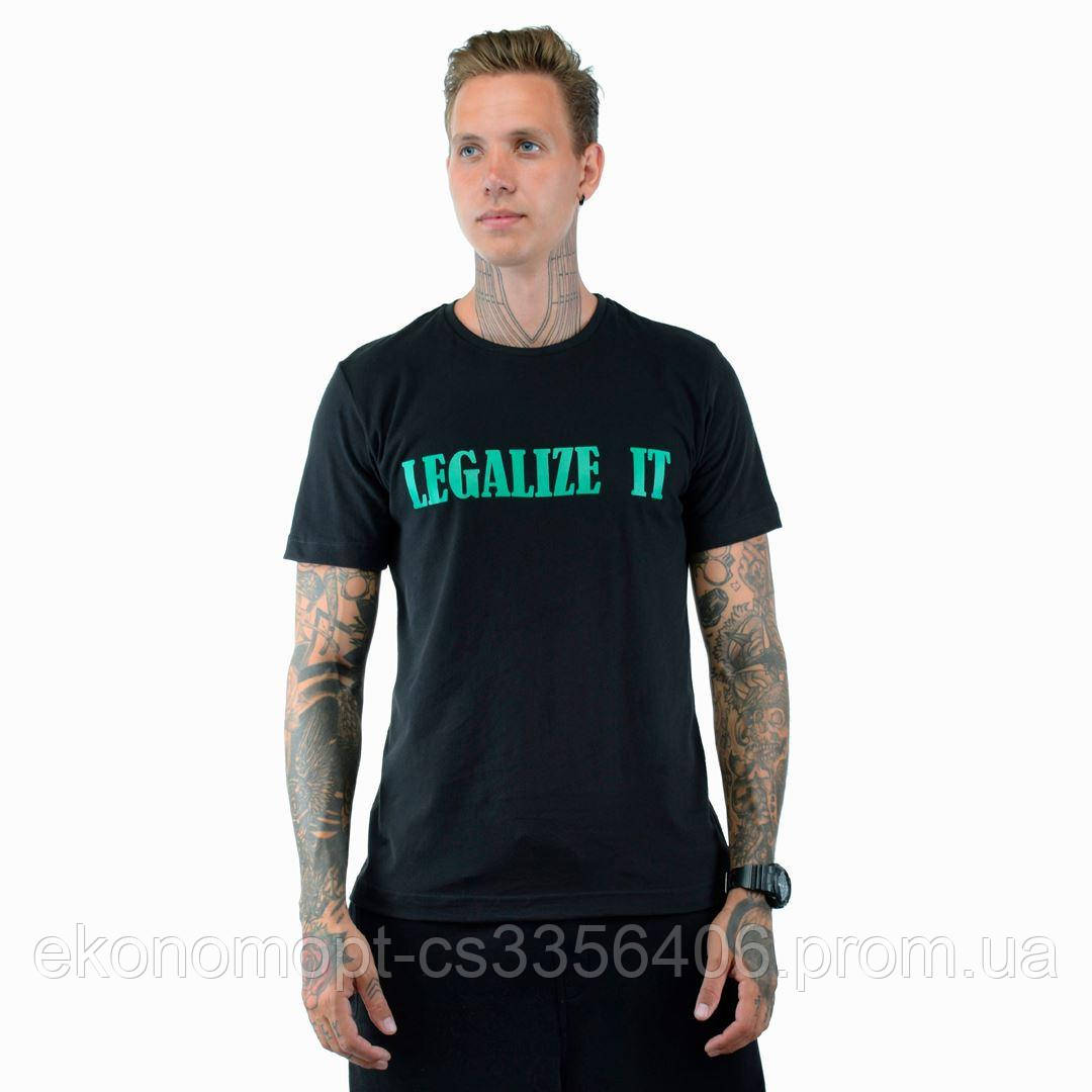 

Футболка мужская LEGALIZE IT чёрный