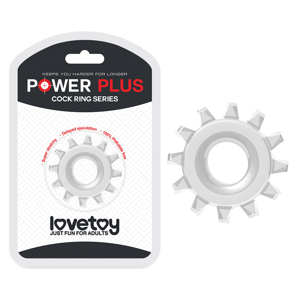 

Ерекційне кільце - Power Plus Cockring 3 Clear, Белый