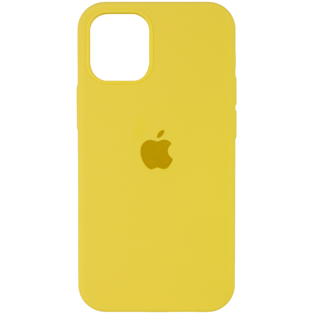 

Чехол Silicone Case Full Protective (AA) для Apple iPhone 12 Pro / 12 (6.1") Желтый / Yellow