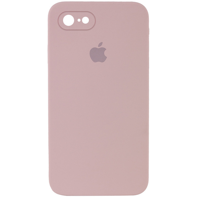 

Чехол Silicone Case Square Full Camera Protective (AA) для Apple iPhone 7 / 8 / SE (2020) (4.7") Розовый / Pink Sand