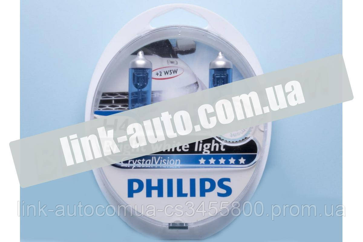 

Лампа Н4 12V 60/55 (43) PHILIPS Cristal Vision 4300K (2шт)