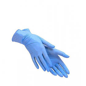 Рукавички нітрилові Care365 стандарт M 100 шт Блакитні (365M)