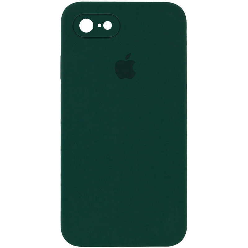 

Чехол Silicone Case Square Full Camera Protective (AA) для Apple iPhone 6/6s (4.7"), Зеленый / dark green