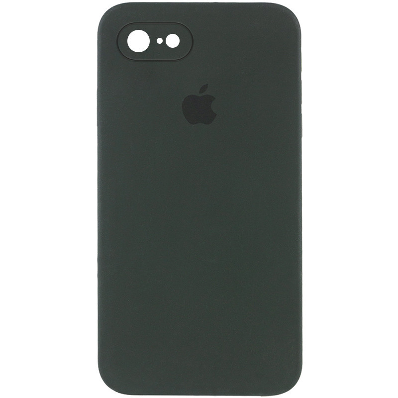 

Чехол Silicone Case Square Full Camera Protective (AA) для Apple iPhone 6/6s (4.7"), Зеленый / black green