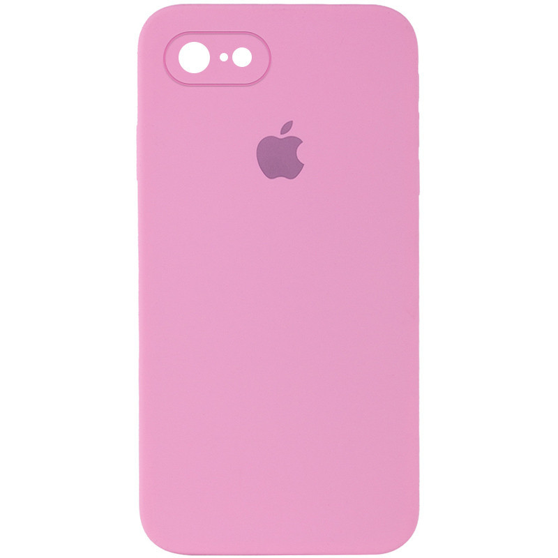 

Чехол Silicone Case Square Full Camera Protective (AA) для Apple iPhone 7 / 8 / SE (2020) (4.7"), Розовый / light pink