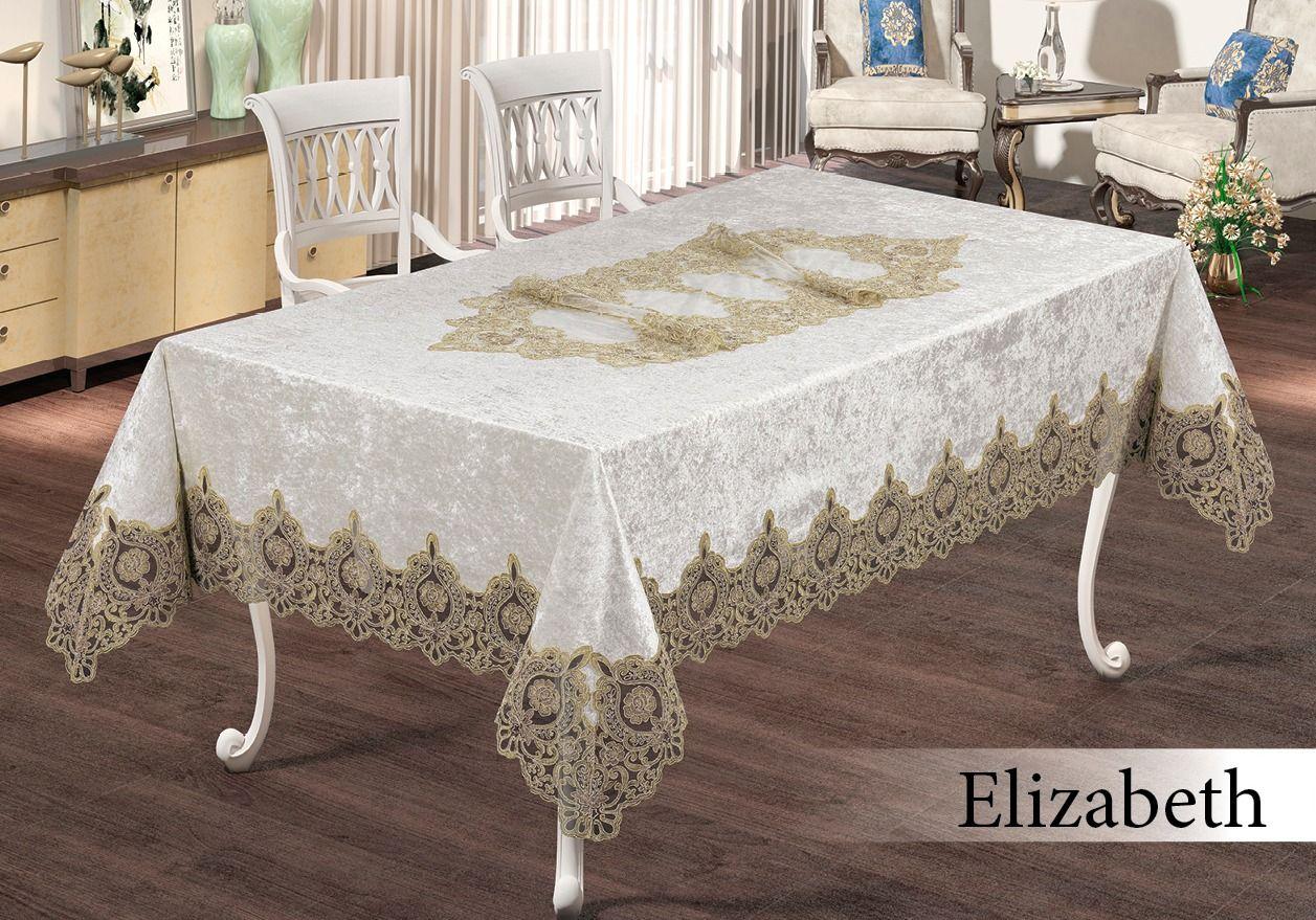 

Скатерть велюровая 160*350см Elizabeth