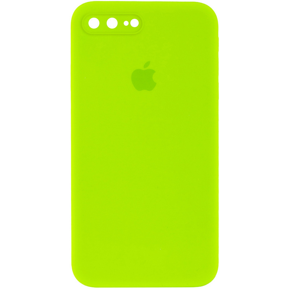 

Чехол Silicone Case Square Full Camera Protective (AA) для Apple iPhone 7 plus / 8 plus (5.5"), Салатовый / neon green