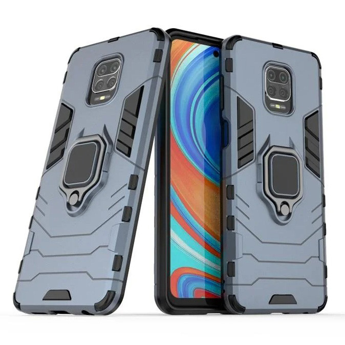 

Чехол Ring Armor для Xiaomi Redmi Note 9 Pro / Note 9S / Note 9 Pro Max Blue, Синий