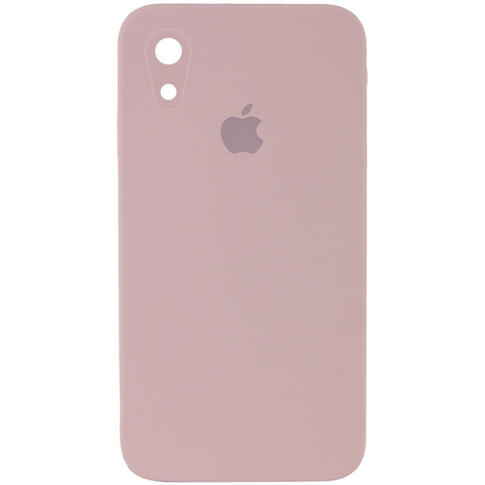 

Чехол Silicone Case Square Full Camera Protective (AA) для Apple iPhone XR (6.1"), Розовый / pink sand