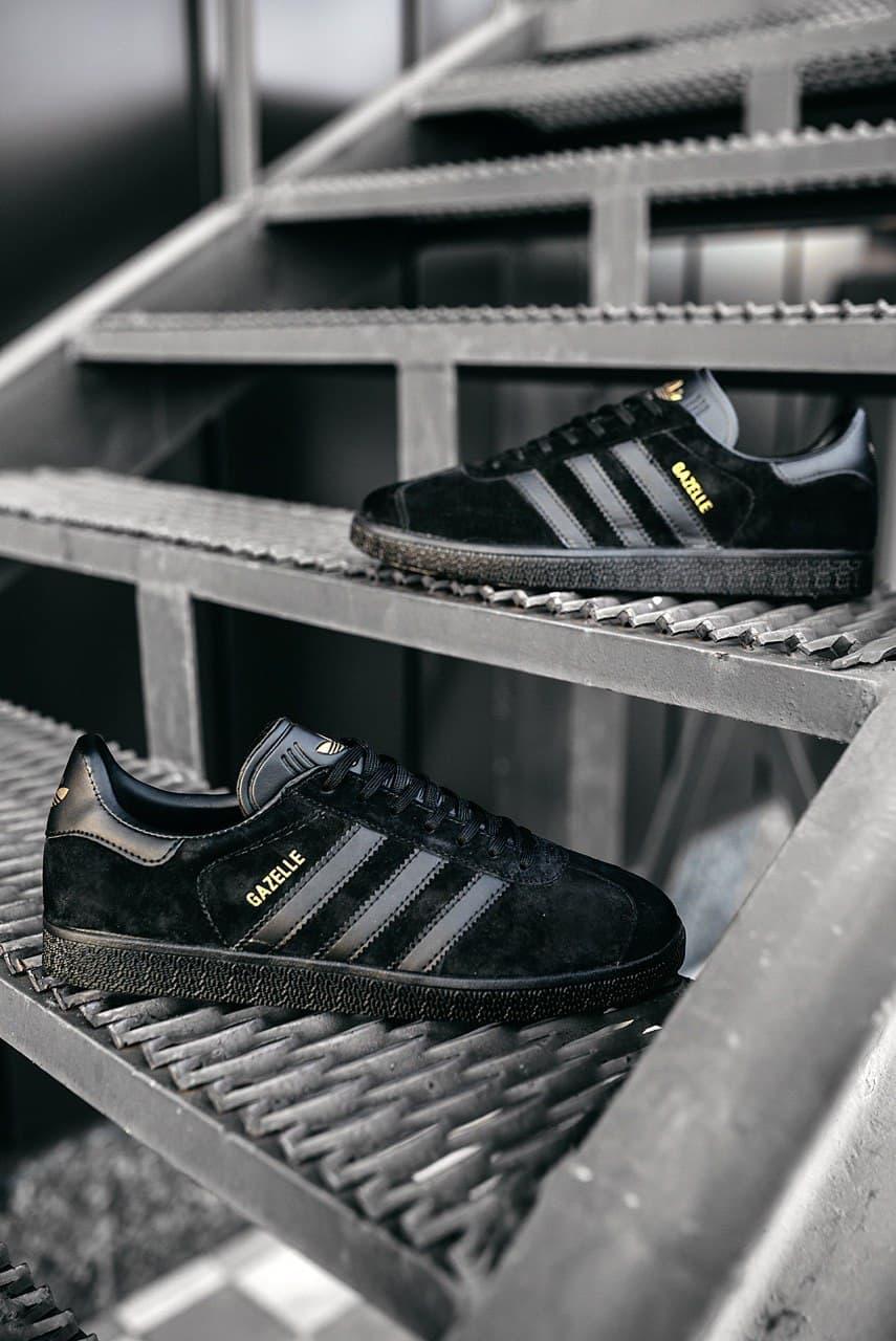 

Кроссовки женские Adidas Wmns Gazelle Triple Black CQ2809 Адидас Газель Черные 41, Черный