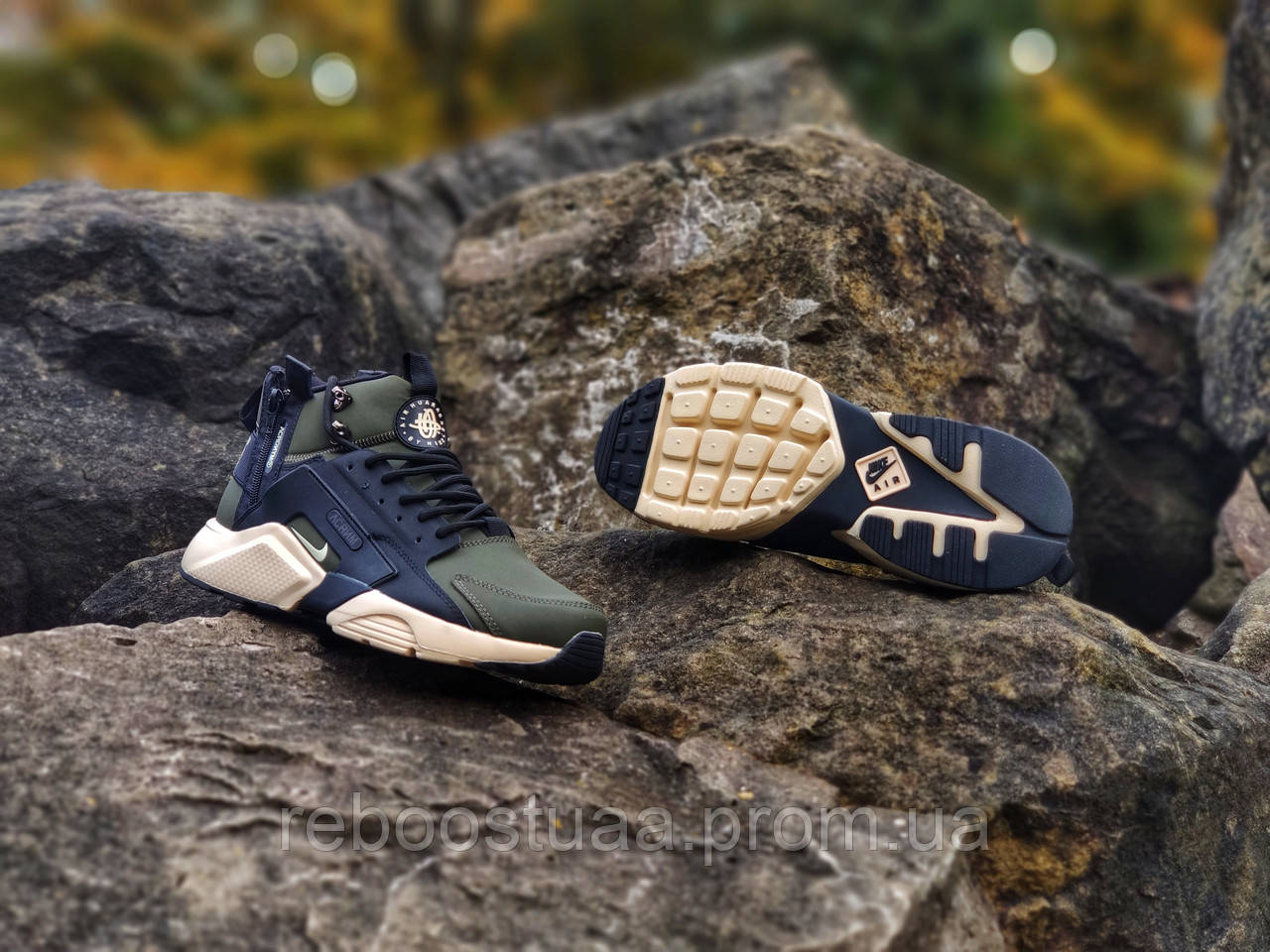 

Nike Air Huarache MID Winter (Топ якість) Осінь-Весна, Чоловічі Кроссівки