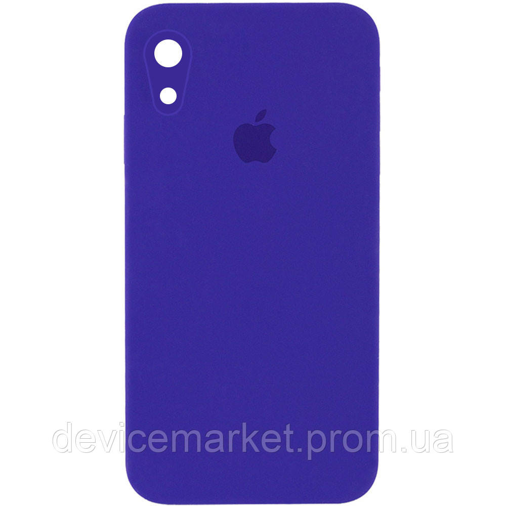 

Чехол Silicone Case Square Full Camera Protective для Apple iPhone XR (6.1") Фиолетовый / Ultra Violet