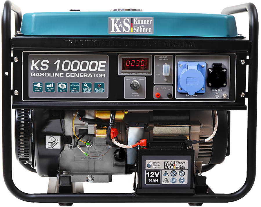 Бензинова електростанція Konner&Sohnen KS 10000E-3 (3ф, 8 кВт)