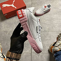 Кросівки Puma жіночі Cali White and Pink Sole (Білий). Стильні жіночі кросівки