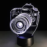 Светильник 3D "Фотоаппарат",  Подарок на день рождения, Подарунок на день народження, фото 8