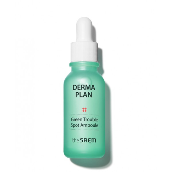 

Точечная сыворотка для проблемной кожи The Saem Derma Plan Green Trouble Spot Ampoule 20 мл (8806164162811)