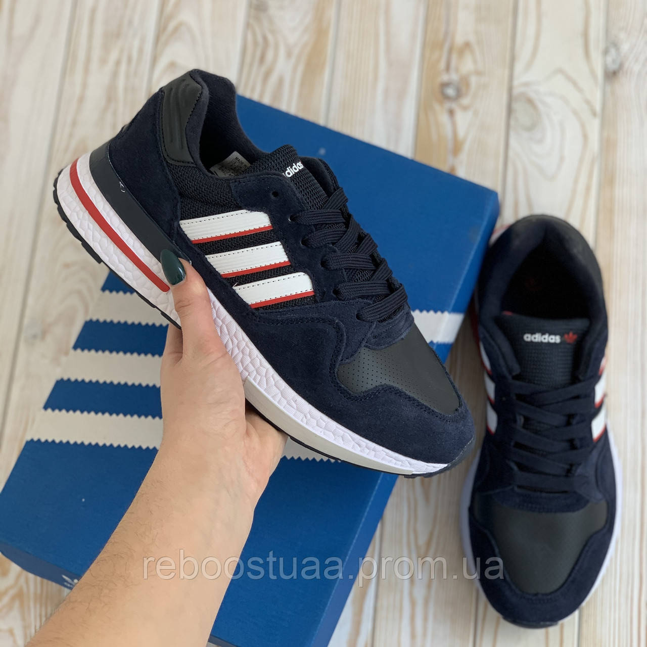 

Adidas ZX 500 синие адидас кроссовки мужские кросовки кеды, Синий