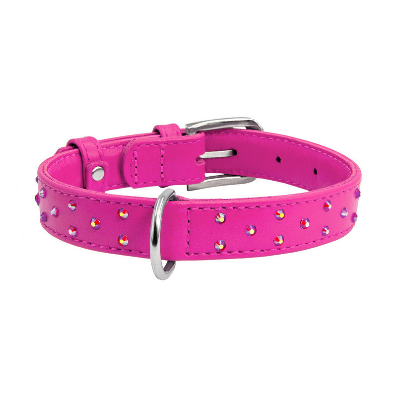 

Ошейник WAUDOG Glamour кожа розовый с клеевыми стразами 32797 (4823089307121)