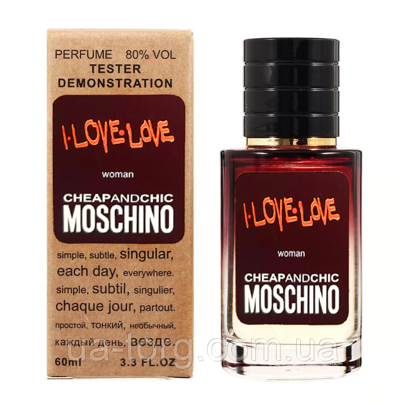 

Moschino Cheap And Chic I Love Love TESTER LUX, женский, 60 мл