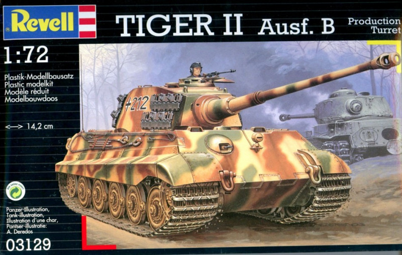 

Сборная модель "Танк Tiger II Ausf.B, 1944г. Германия"