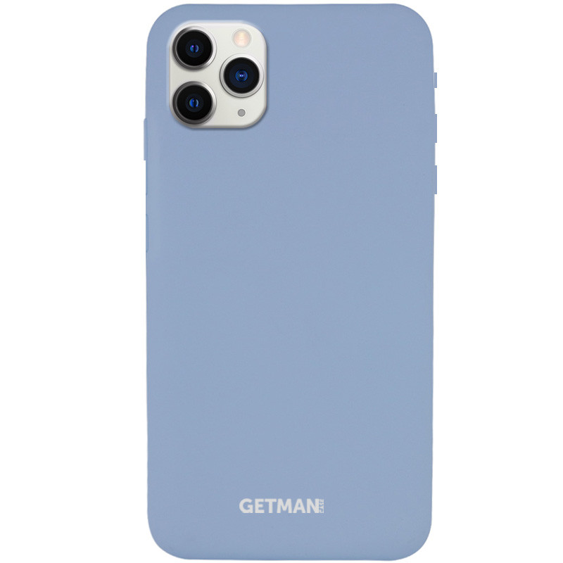 

Чехол Silicone Case GETMAN for Magnet для Apple iPhone 11 Pro Max (6.5"), Серый / mist blue