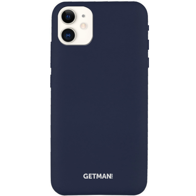 

Чехол Silicone Case GETMAN for Magnet для Apple iPhone 11 (6.1"), Синий / gray cobalt