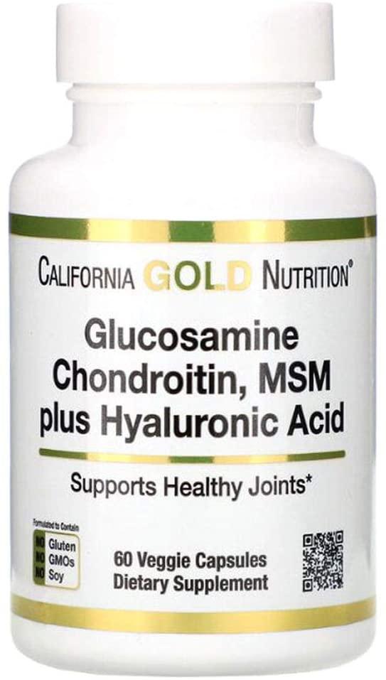 

California Gold Nutrition Glucosamine Chondroitin MSM Hyaluronic Acid 60к