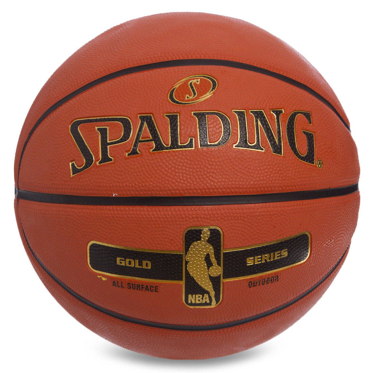 

Мяч баскетбольный для улицы резиновый №7 SPALDING NBA GOLD SERIES 83492Z