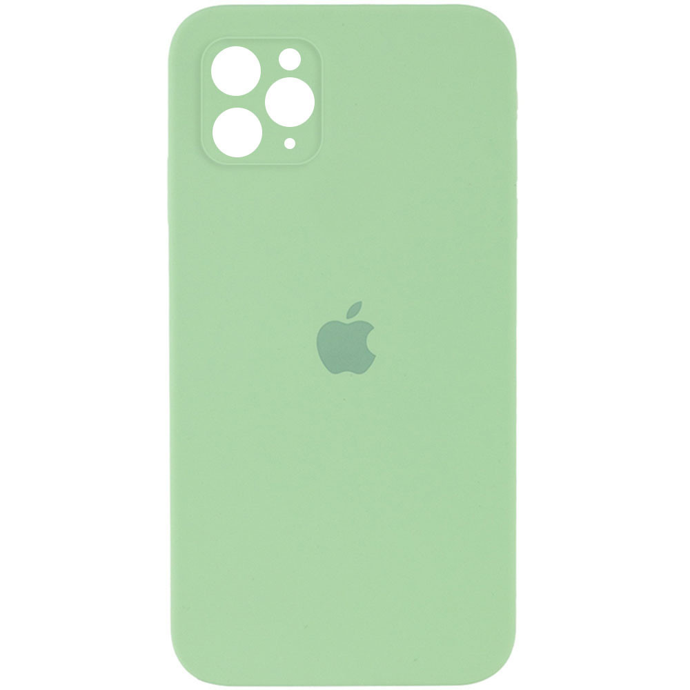

Чехол Silicone Case Square Full Camera Protective (AA) для Apple iPhone 11 Pro Max (6.5"), Мятный / mint