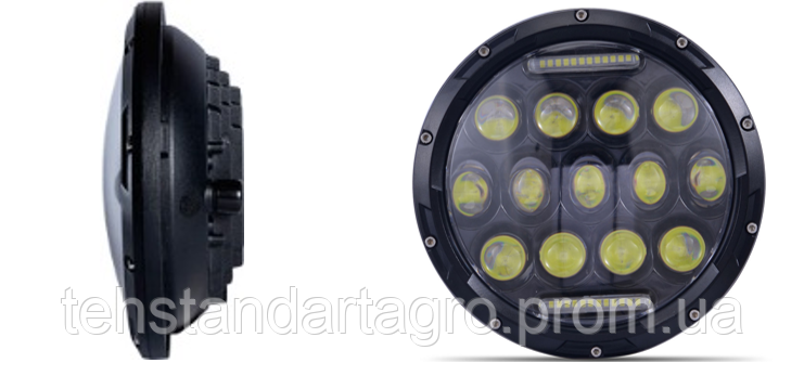 

Фара главного света LED 65W (ближний + дальний + ходовые огни) 7 дюймов + разъем