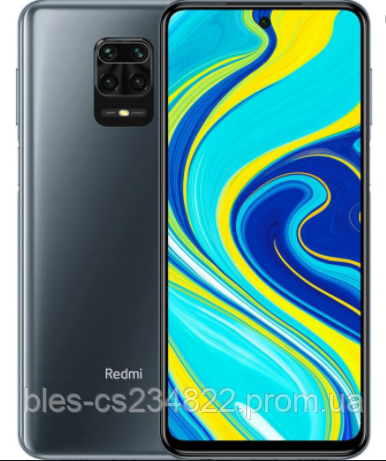 

Смартфон с хорошим аккумулятором большой емкости на 2 симки Xiaomi Redmi Note 9 4/128 Black ЕВРОПА UA UCRF, Черный