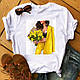 Стильная женская хлопковая футболка с красивым декором phoenix, фото 3