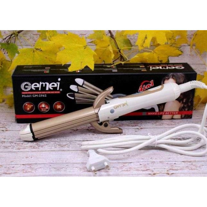 

Утюжок выпрямитель плойка гофре 4 в 1 Gemei GM 2962