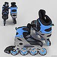 Ролики Best Rollers (Сине-черные) арт. 50077 размер M /34-37/ колёса PVC, фото 2