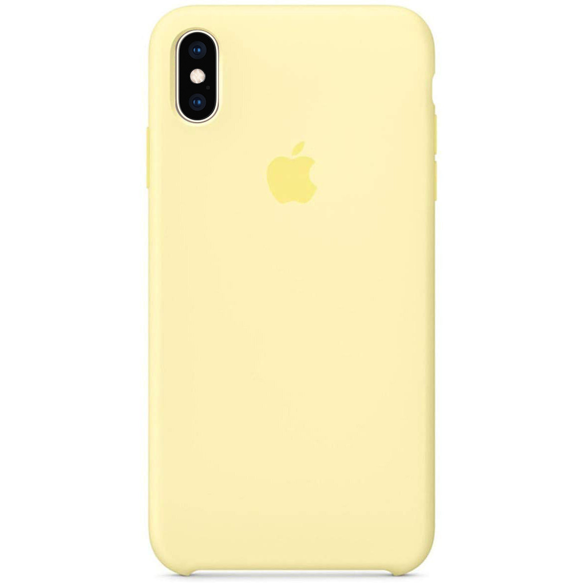 

Чехол Silicone Case (AA) для Apple iPhone X (5.8") / XS (5.8"), Желтый / mellow yellow