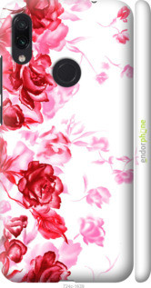 

Чехол на Xiaomi Redmi Note 7 Нарисованные розы "724c-1639-44084, Красный