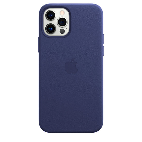 

Чехол-накладка Кожа Leather Case Full Cover для Apple iPhone 12 Pro (midnight blue)