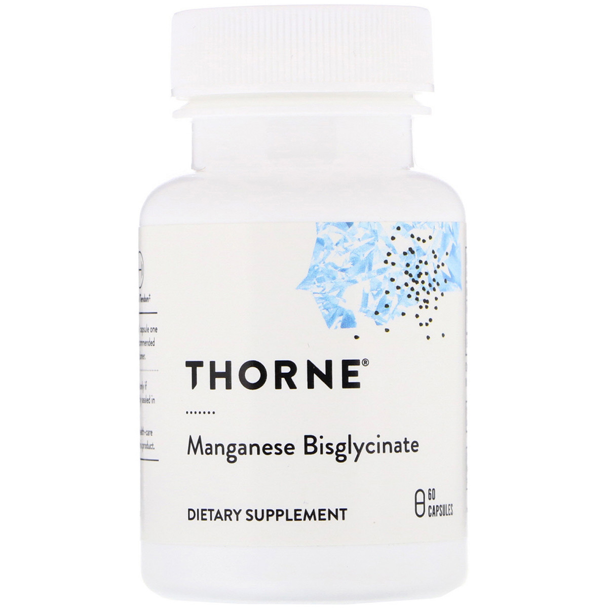 

Бисглицинат марганца 15мг, Thorne Research, Manganese Bisglycinate, 60 капсул