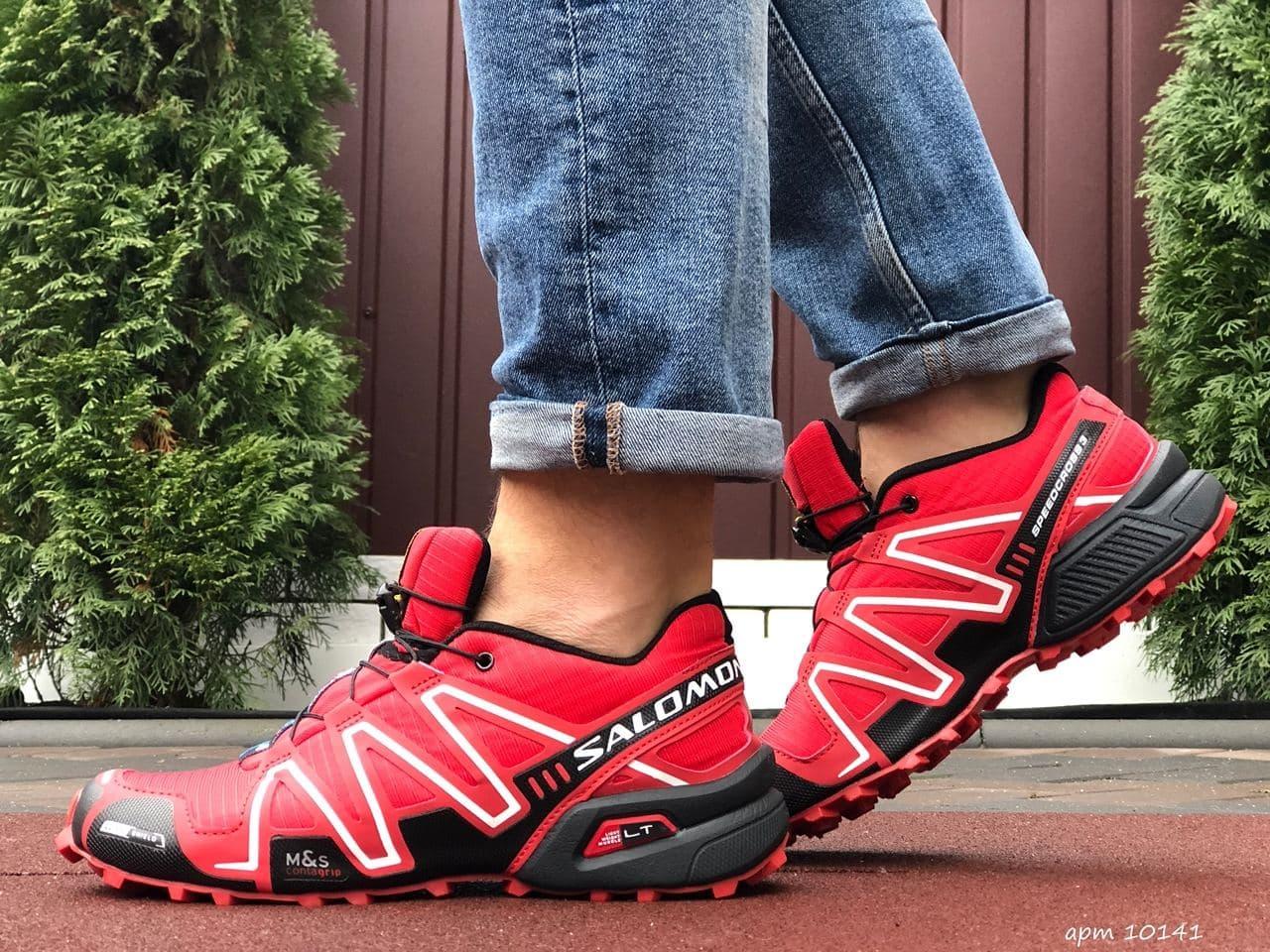 

Мужские кроссовки Salomon Speedcross 3 (красные) Демисезонные спортивные кроссовки 44, Красный