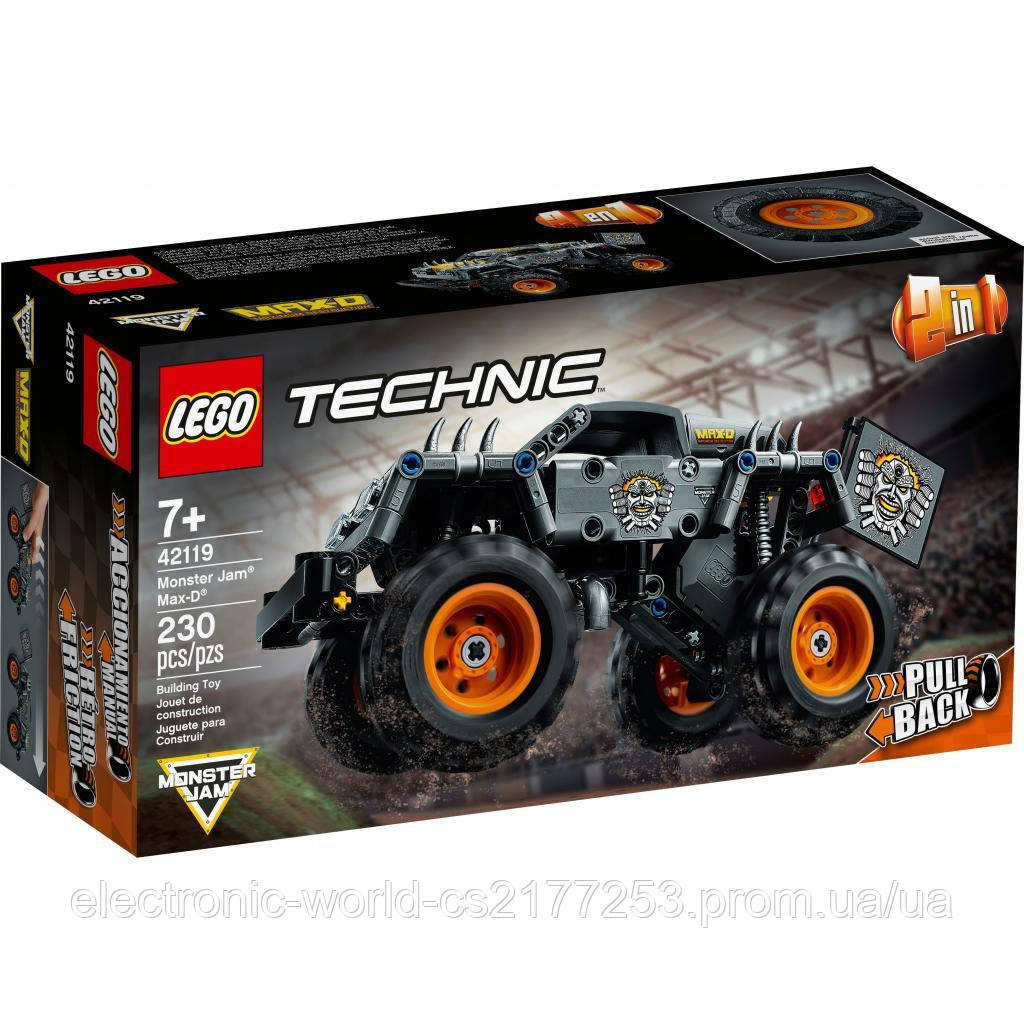 

Конструктор LEGO Technic Monster Jam Max-D 230 деталей (42119)