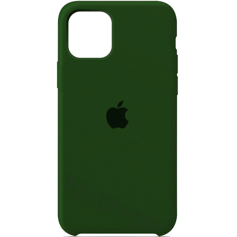 

Противоударный Защитный Силиконовый Чехол - Накладка Epik Silicone Case (AA) для Apple iPhone 11 (6.1") с, Зеленый / dark olive