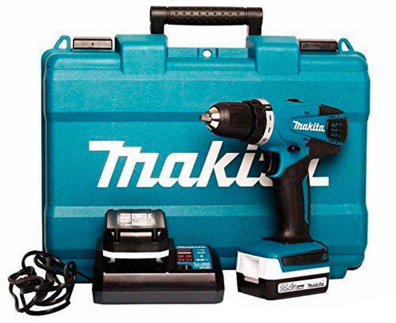 

Аккумуляторный шуруповерт Makita DF347DWE + 2 акб BL1415G 14.4 V 1.5 Ah + з/у DC18WA + кейс