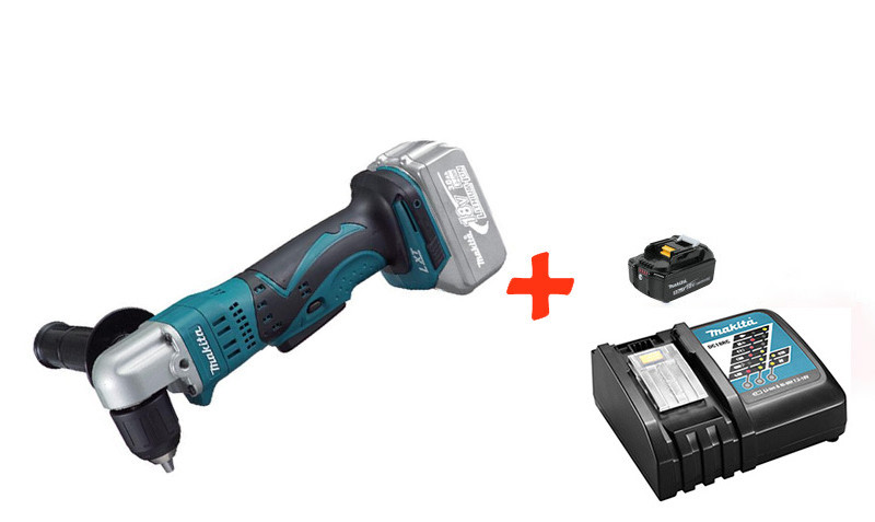 

Аккумуляторная угловая дрель Makita DDA351Z+акк.18V 5 Ah+быстрозарядное ЗУ (DDA351RT)