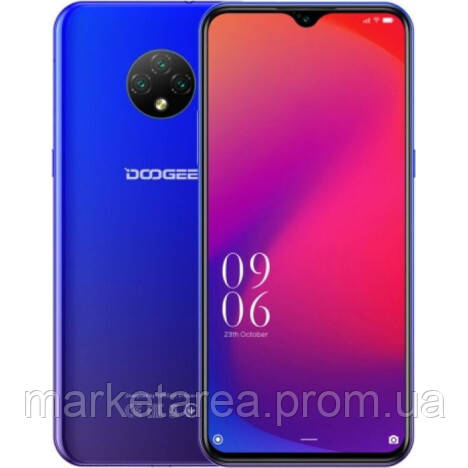 

Смартфон с мощным аккумулятором и тройной камерой на 2 sim Doogee X95 blue 2/16 гб Global (Гарантия 12 мес), Синий