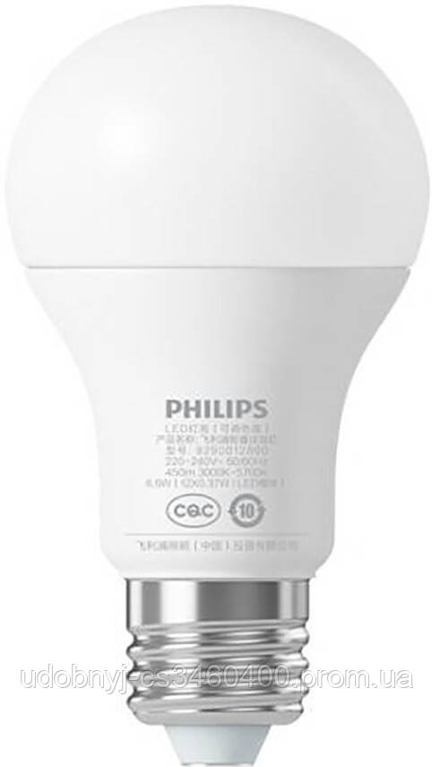 

Смарт-лампа Xiaomi Philips LED Smart Bulb (E27) (Гарантия 12 мес)