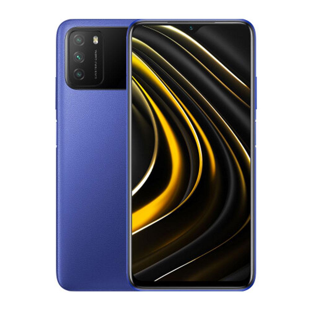 

Смартфон с большим дисплеем и мощной батареей на 2 сим карты Xiaomi POCO M3 4/128 blue Global (Гарантия 12мес), Синий