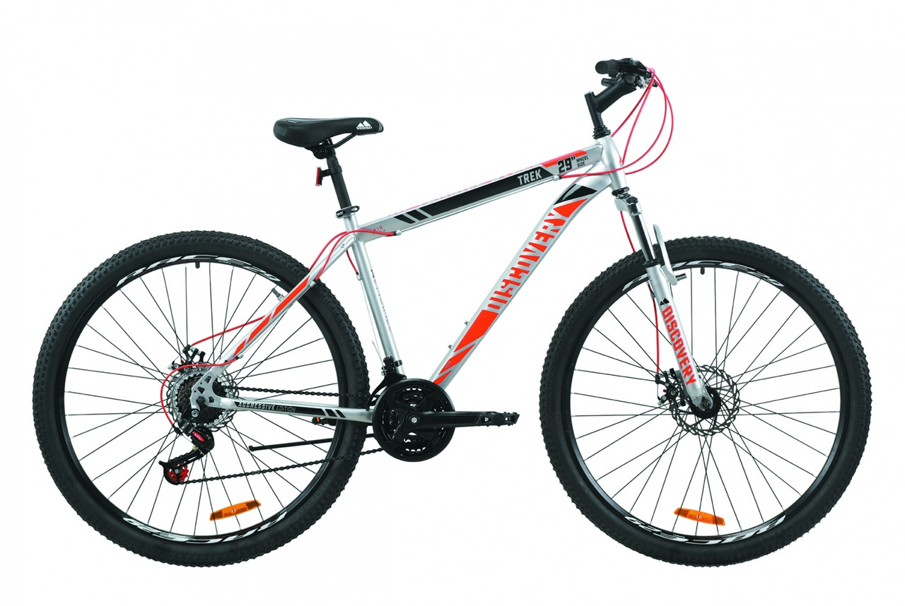 

Велосипед 29" Discovery TREK DD 2020 (серый с красным)