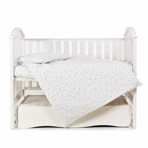 

Постельный комплект детский Twins Twins Comfort Soft на 3 предмета, Stars blue